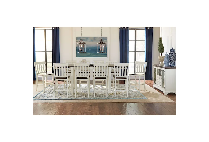 Mariposa Counter Height Dining Room Group by AAmerica at Esprit Decor Home Furnishings